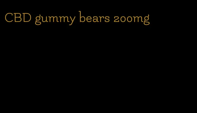 CBD gummy bears 200mg