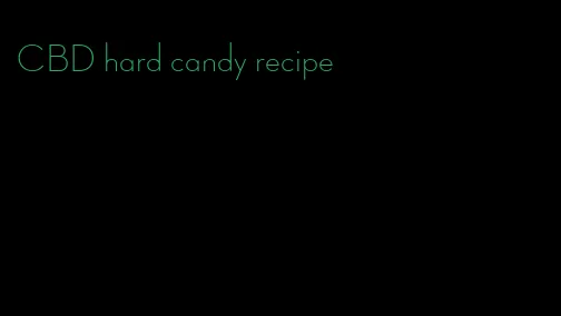 CBD hard candy recipe