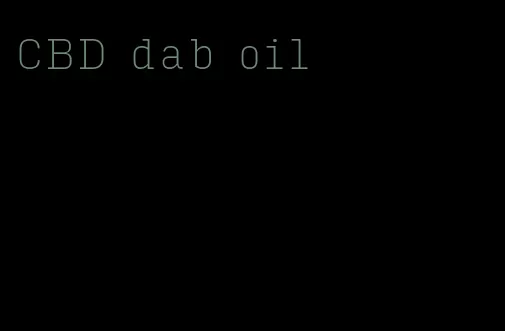 CBD dab oil