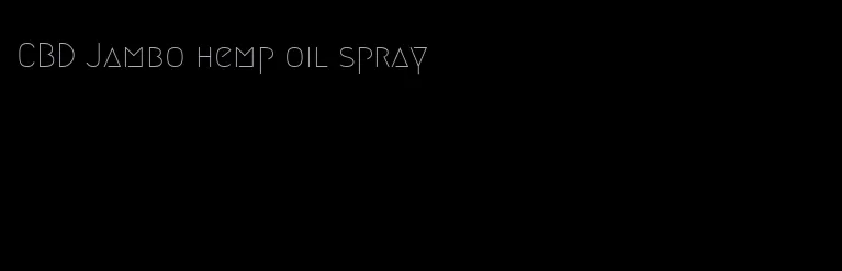 CBD Jambo hemp oil spray