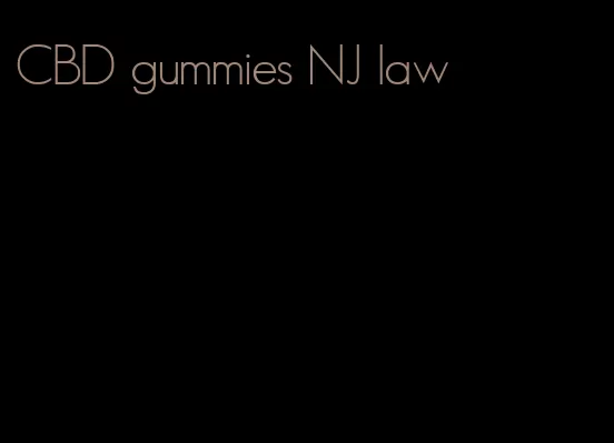 CBD gummies NJ law