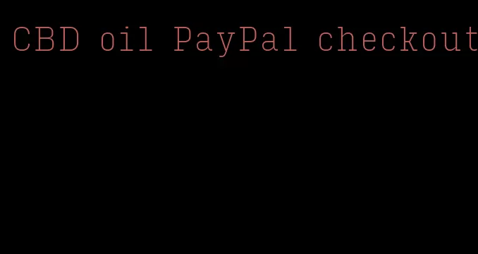 CBD oil PayPal checkout