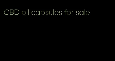 CBD oil capsules for sale