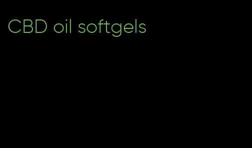 CBD oil softgels