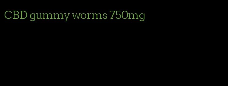 CBD gummy worms 750mg
