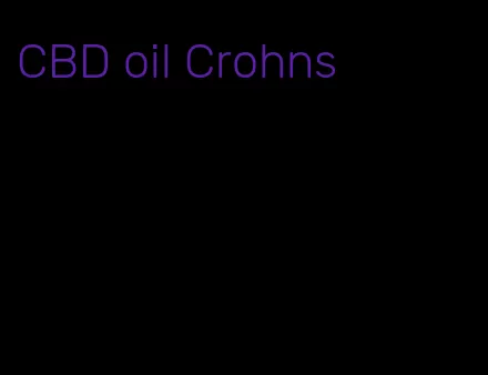 CBD oil Crohns