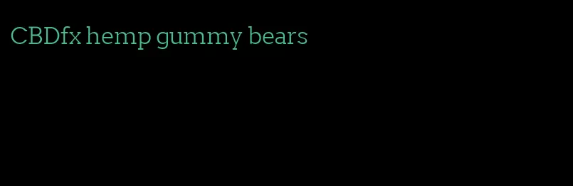 CBDfx hemp gummy bears