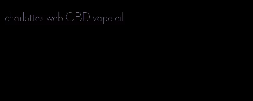 charlottes web CBD vape oil