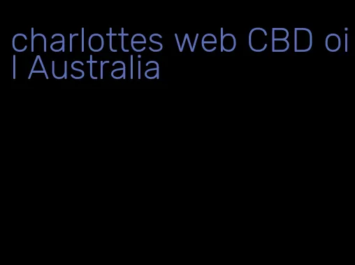 charlottes web CBD oil Australia