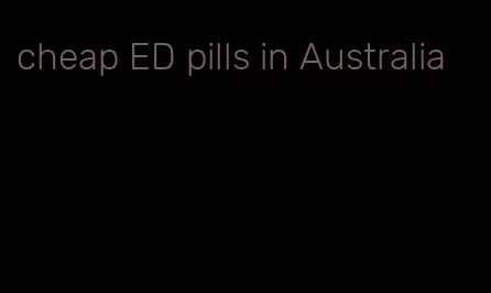 cheap ED pills in Australia