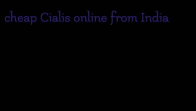 cheap Cialis online from India