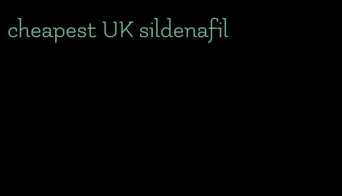 cheapest UK sildenafil