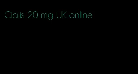 Cialis 20 mg UK online