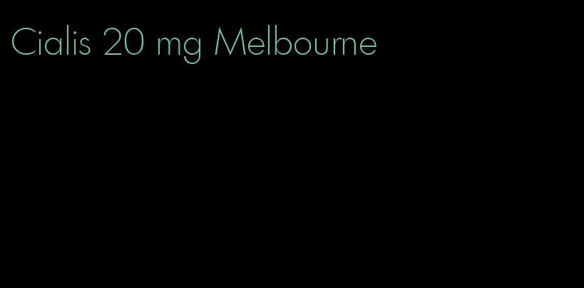 Cialis 20 mg Melbourne