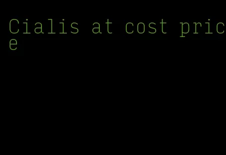 Cialis at cost price