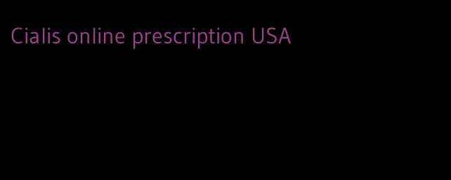 Cialis online prescription USA