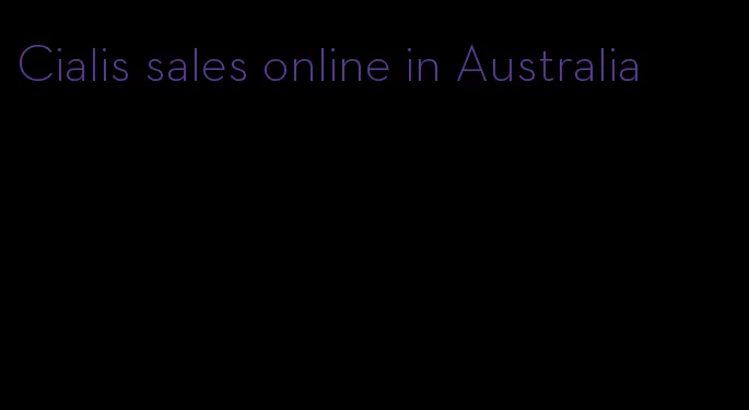 Cialis sales online in Australia