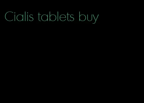 Cialis tablets buy