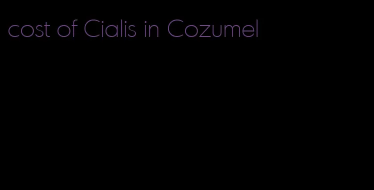 cost of Cialis in Cozumel