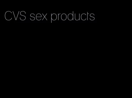 CVS sex products
