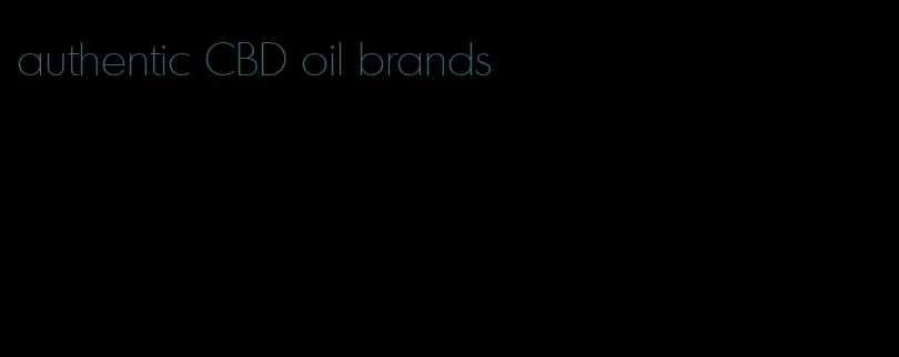 authentic CBD oil brands