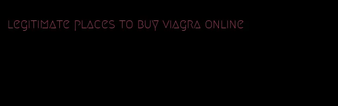 legitimate places to buy viagra online