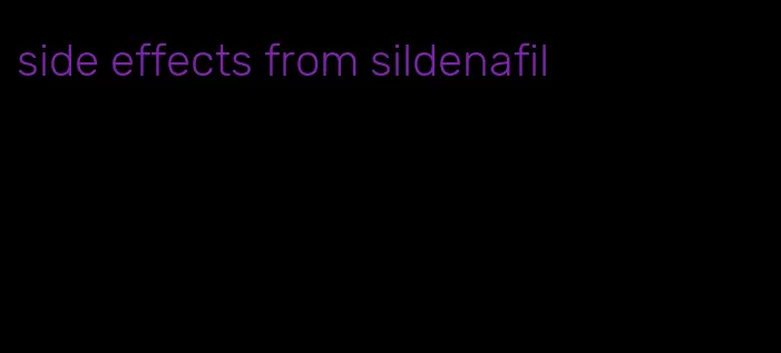side effects from sildenafil
