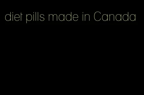 diet pills made in Canada