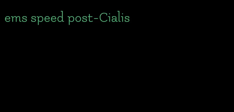 ems speed post-Cialis