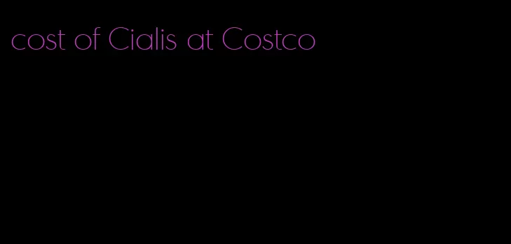 cost of Cialis at Costco