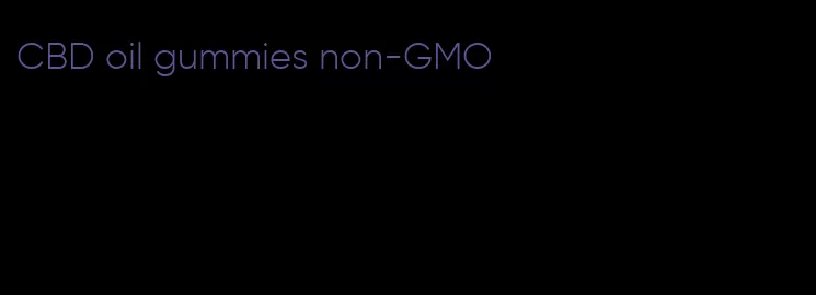 CBD oil gummies non-GMO