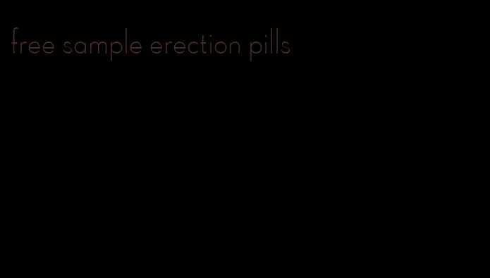 free sample erection pills