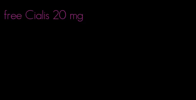 free Cialis 20 mg