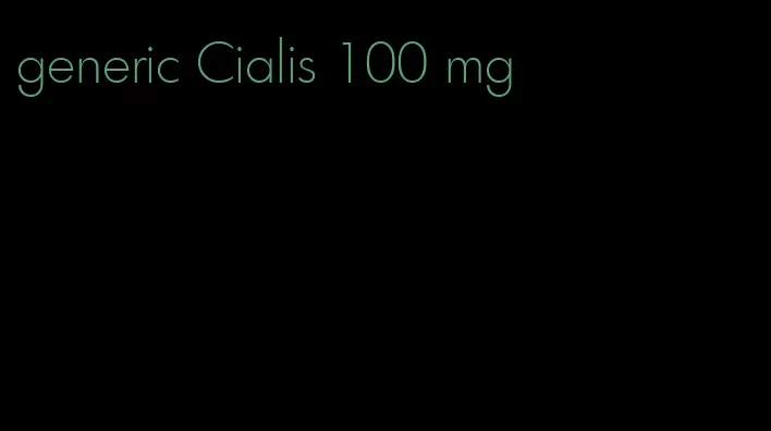 generic Cialis 100 mg