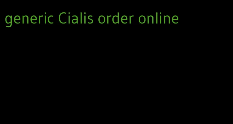 generic Cialis order online