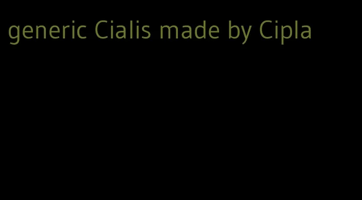 generic Cialis made by Cipla