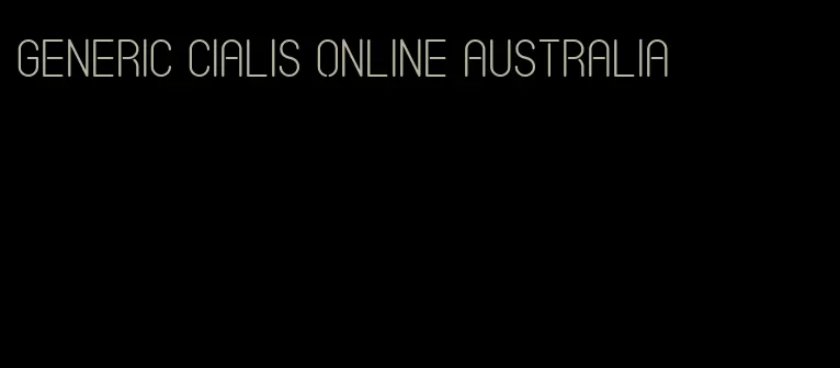 generic Cialis online Australia