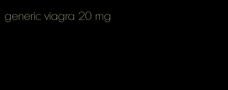generic viagra 20 mg