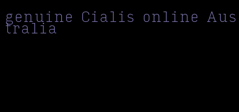 genuine Cialis online Australia