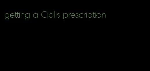getting a Cialis prescription