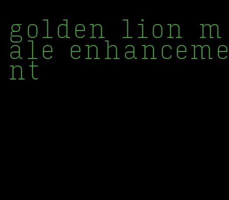 golden lion male enhancement