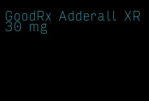 GoodRx Adderall XR 30 mg