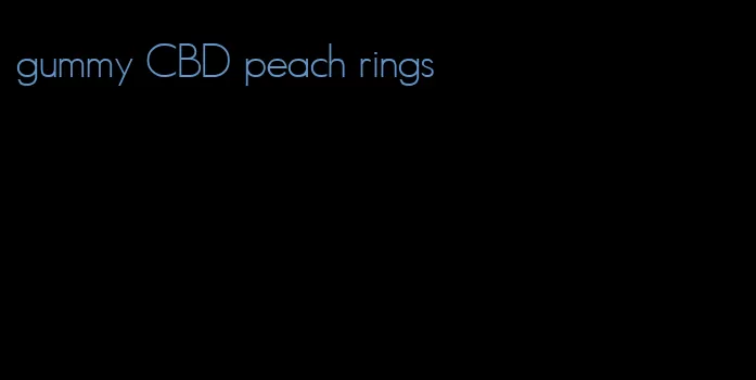 gummy CBD peach rings