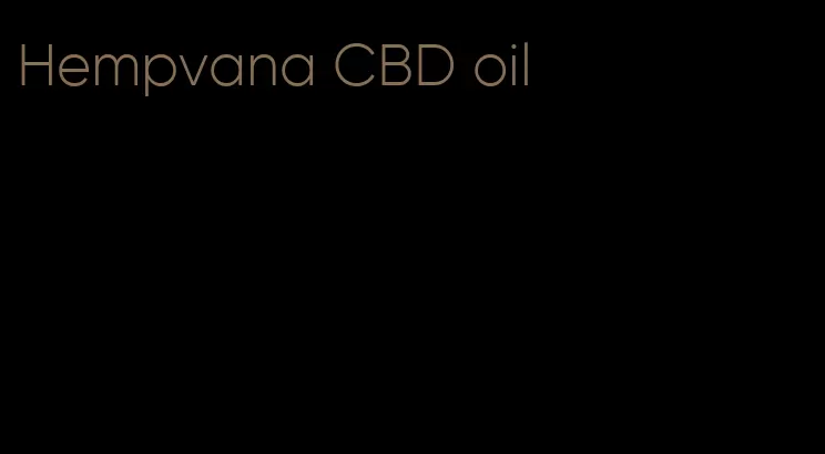 Hempvana CBD oil