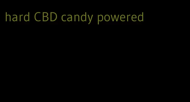 hard CBD candy powered