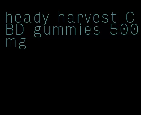 heady harvest CBD gummies 500mg