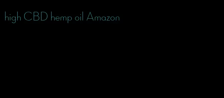 high CBD hemp oil Amazon