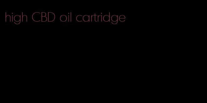 high CBD oil cartridge