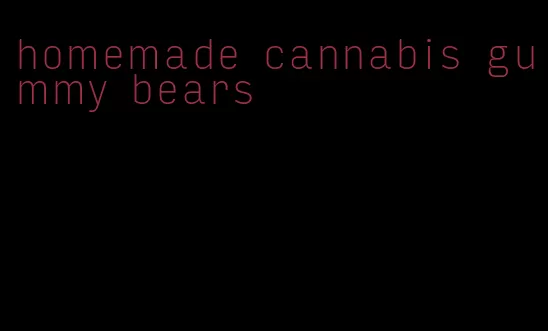 homemade cannabis gummy bears