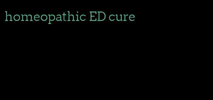 homeopathic ED cure